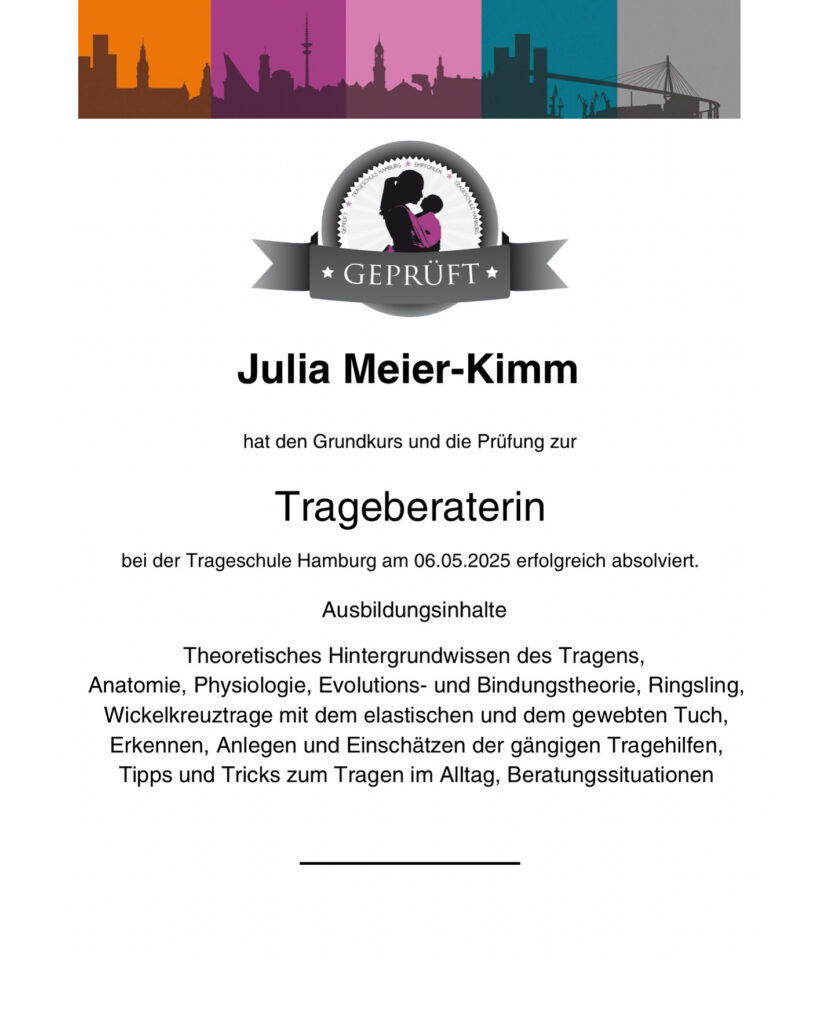 Zertifikat Trageberatung